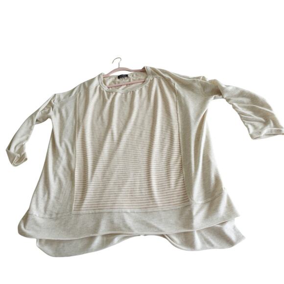 FLASH SALE 🍒 tunic top Oatmeal and white striped size XXL - Picture 12 of 12